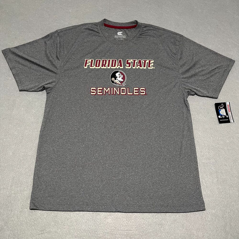 Florida State Seminoles Shirt Men XL Gray Garnet NCAA Colosseum Athletics Basket